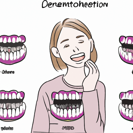 איור המתאר גורמים שונים הגורמים לשינוי צבע השיניים